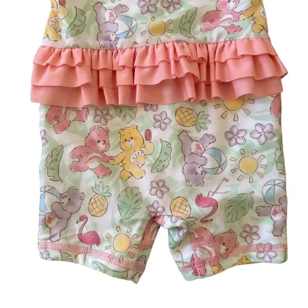 Care Bears One Piece Long Sleeves Swimsuit UPF 50+ Size 6/9 Months